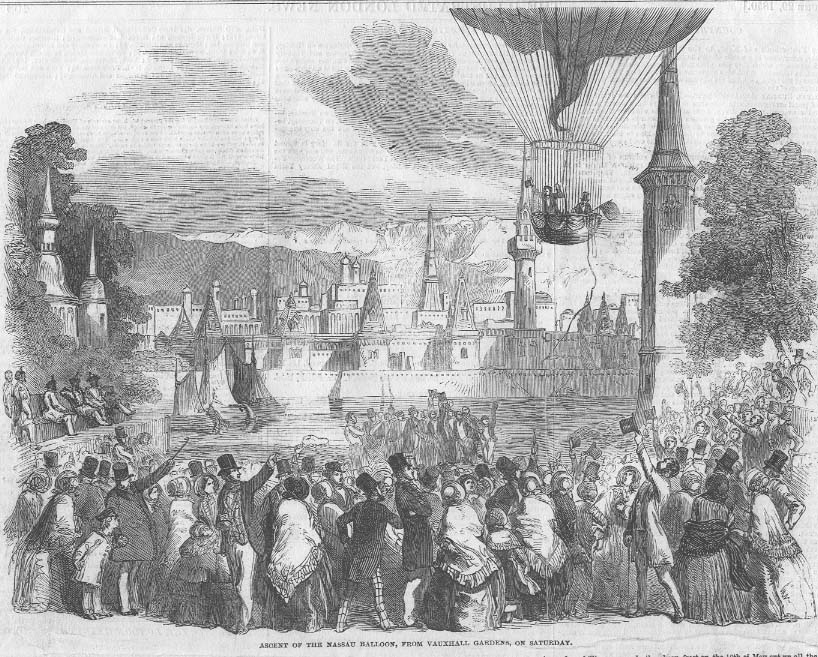 Balloon Ascent from Vauxhall Gardens