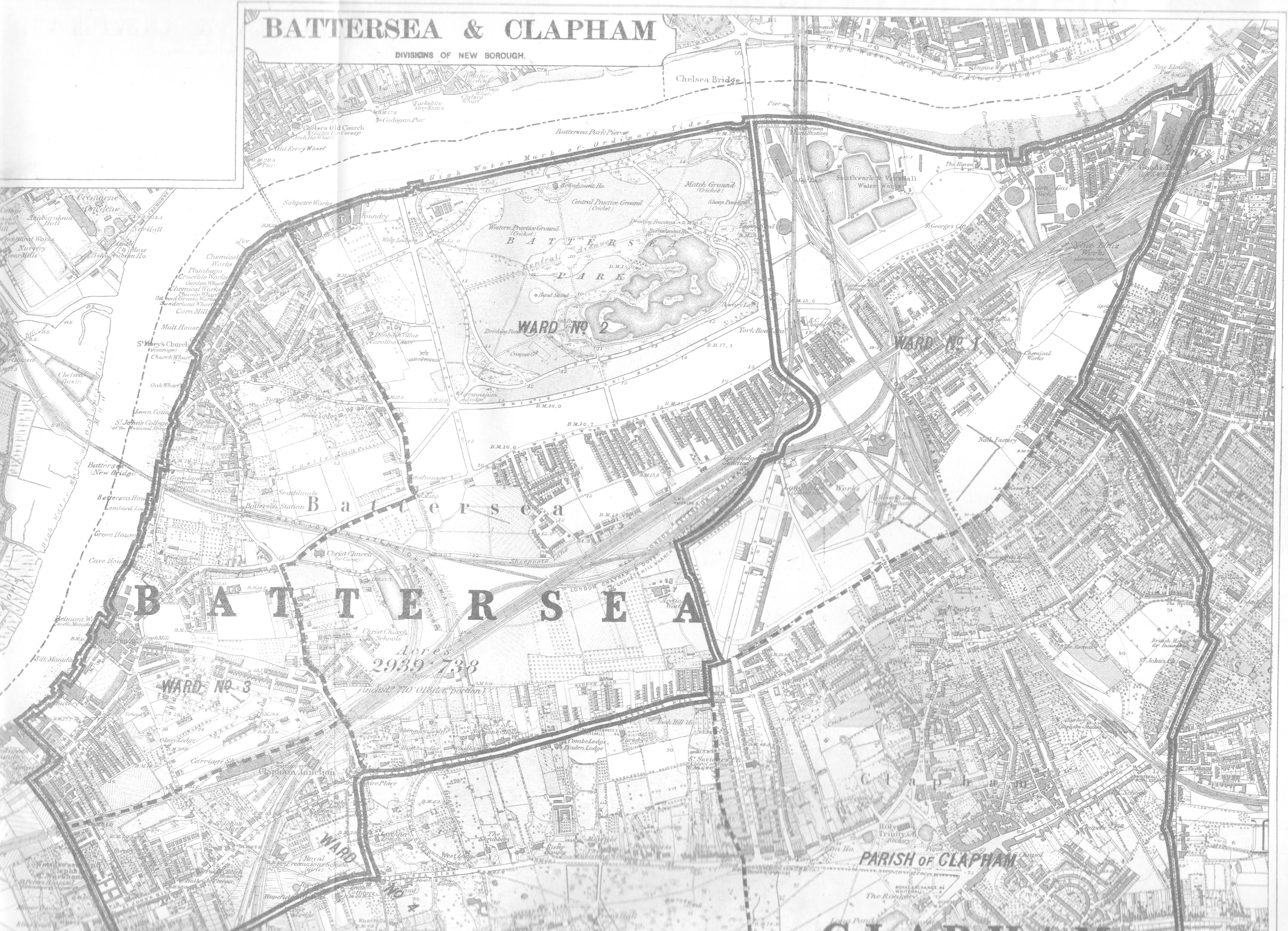 Map of Battersea