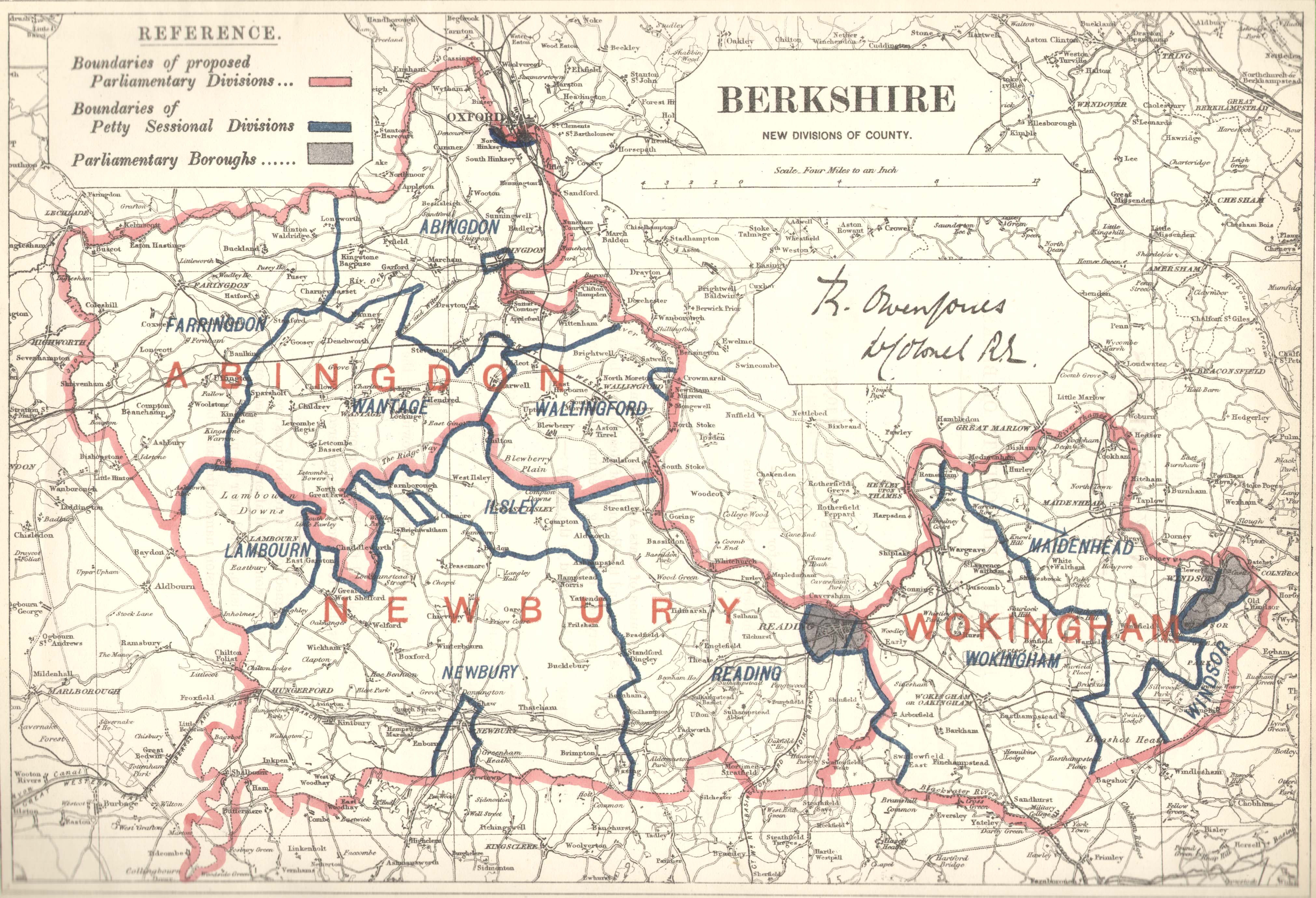 Map of Berkshire