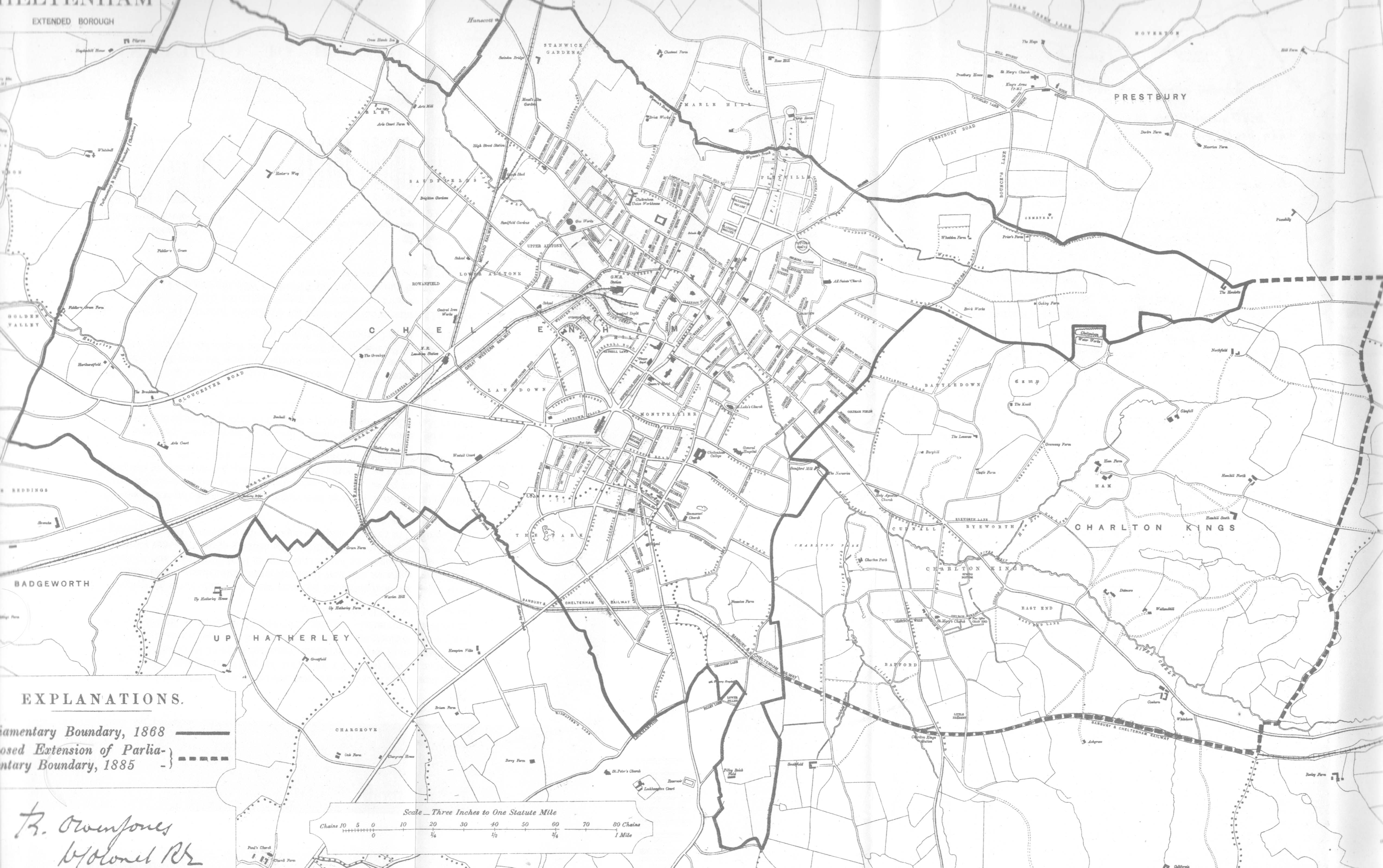 Map of Cheltenham