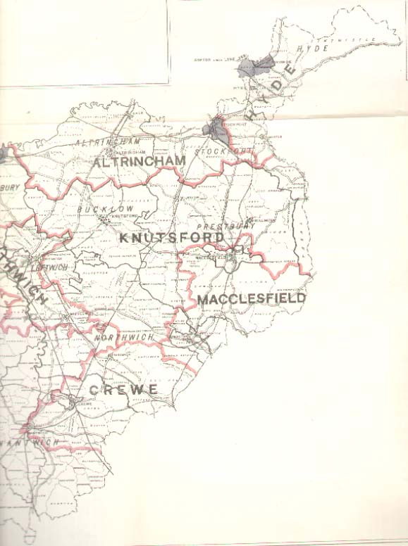 Map of Cheshire