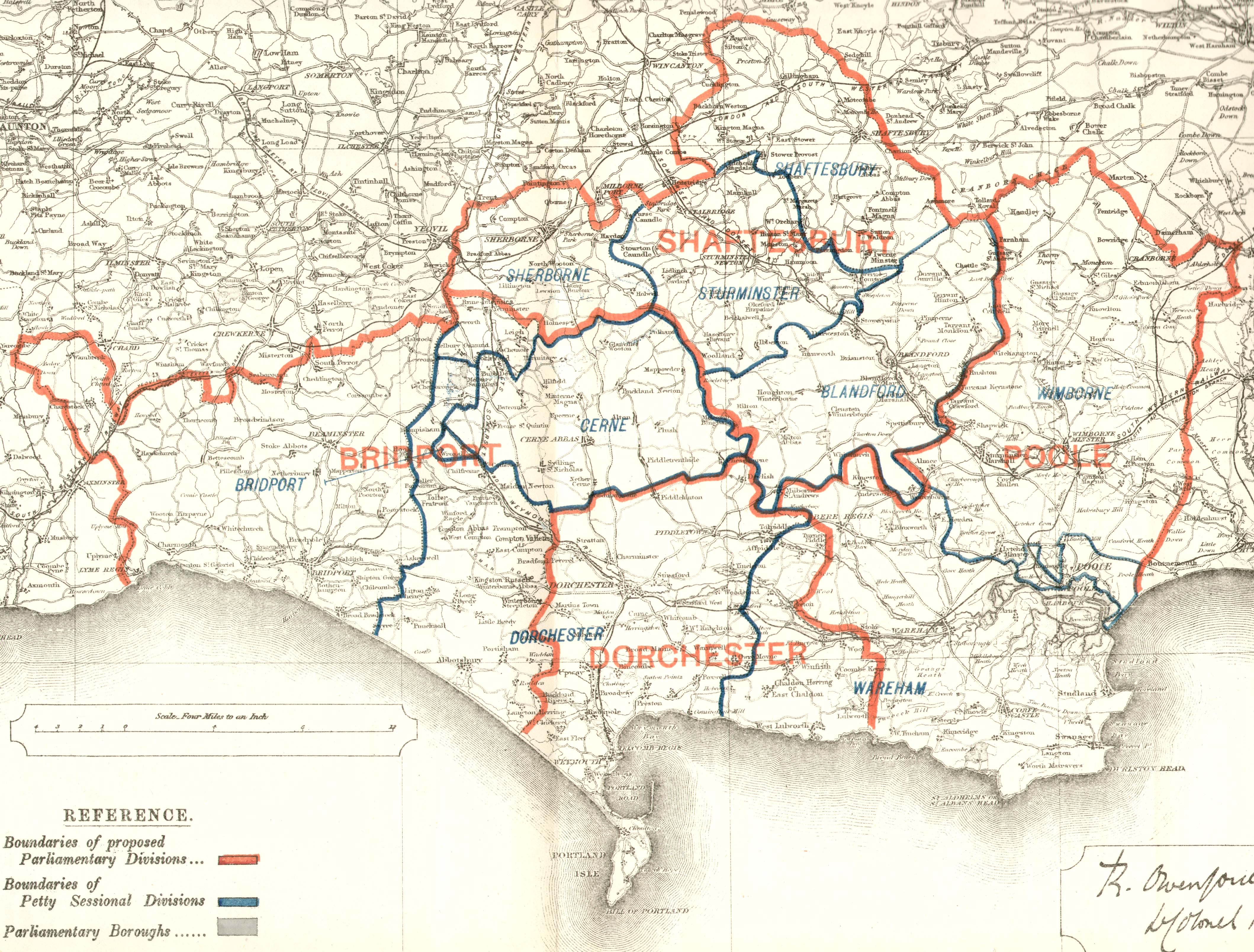 Dorsetshire map