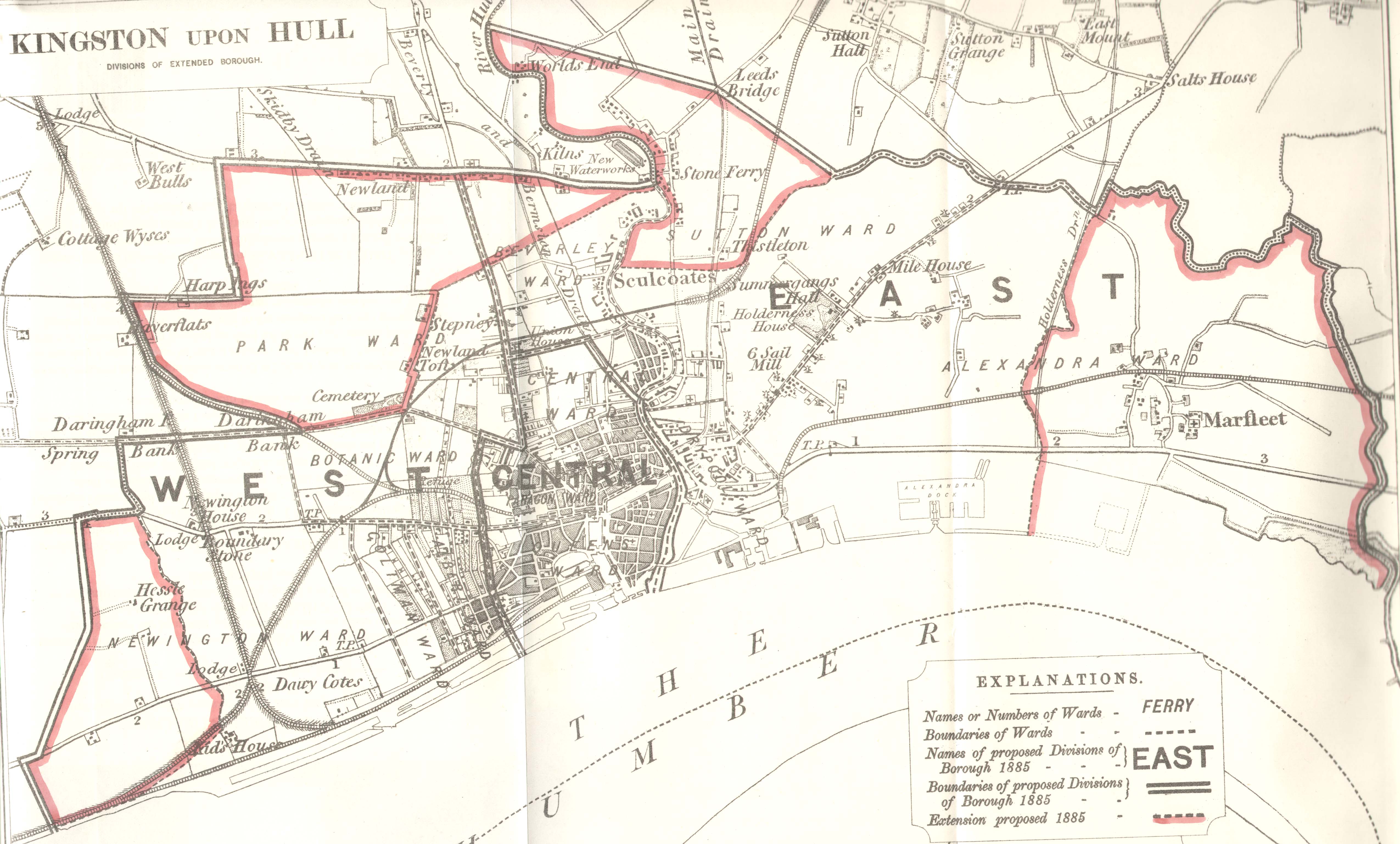 Map of Kingston upon Hull