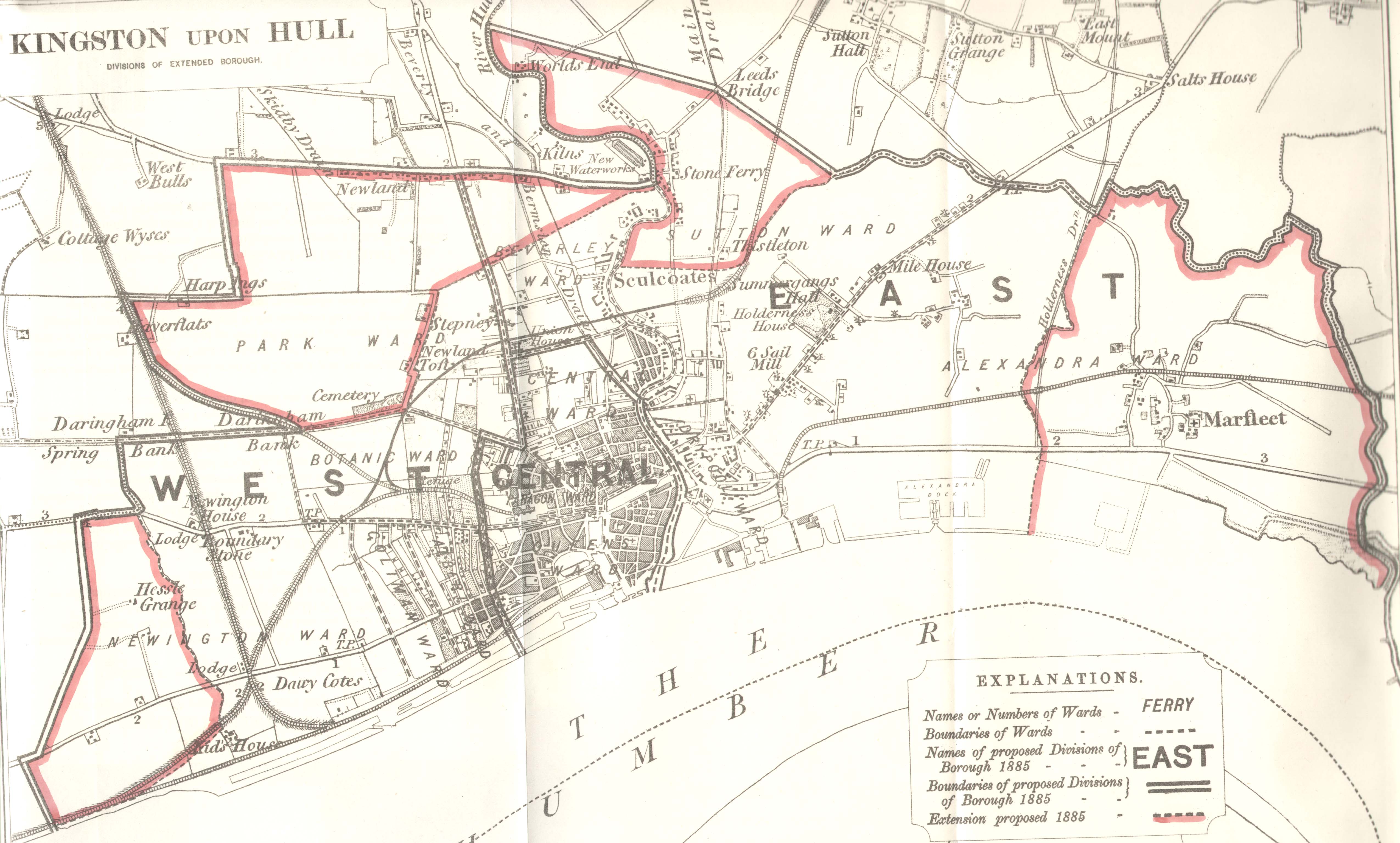 Map of Kingston upon Hull