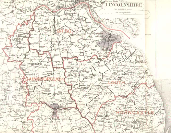 Map of the Borough of Lincolnshire