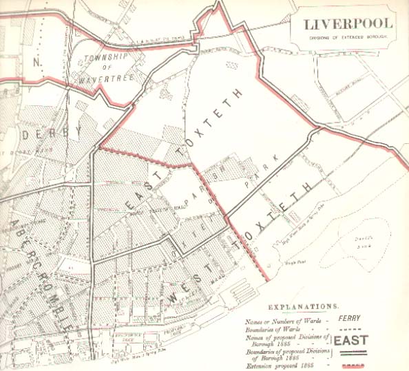 Map of the Borough of Liverpool
