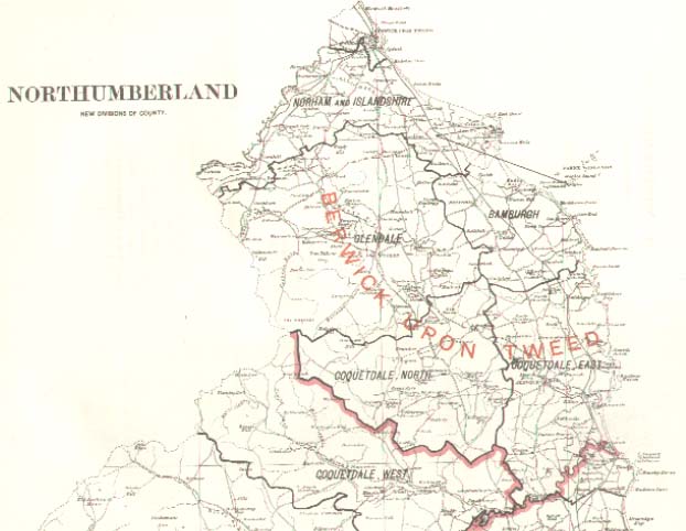 Map of the County of Northumberland, North