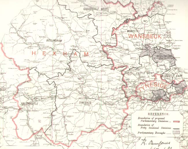 Map of the County of Northumberland,  South