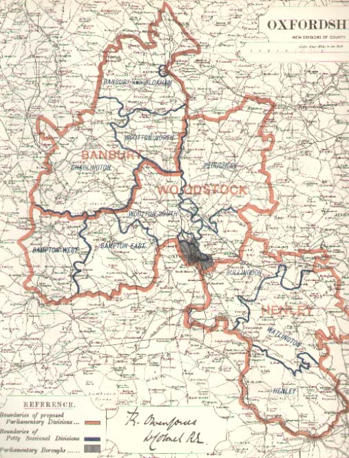 Map of Oxfordshire
