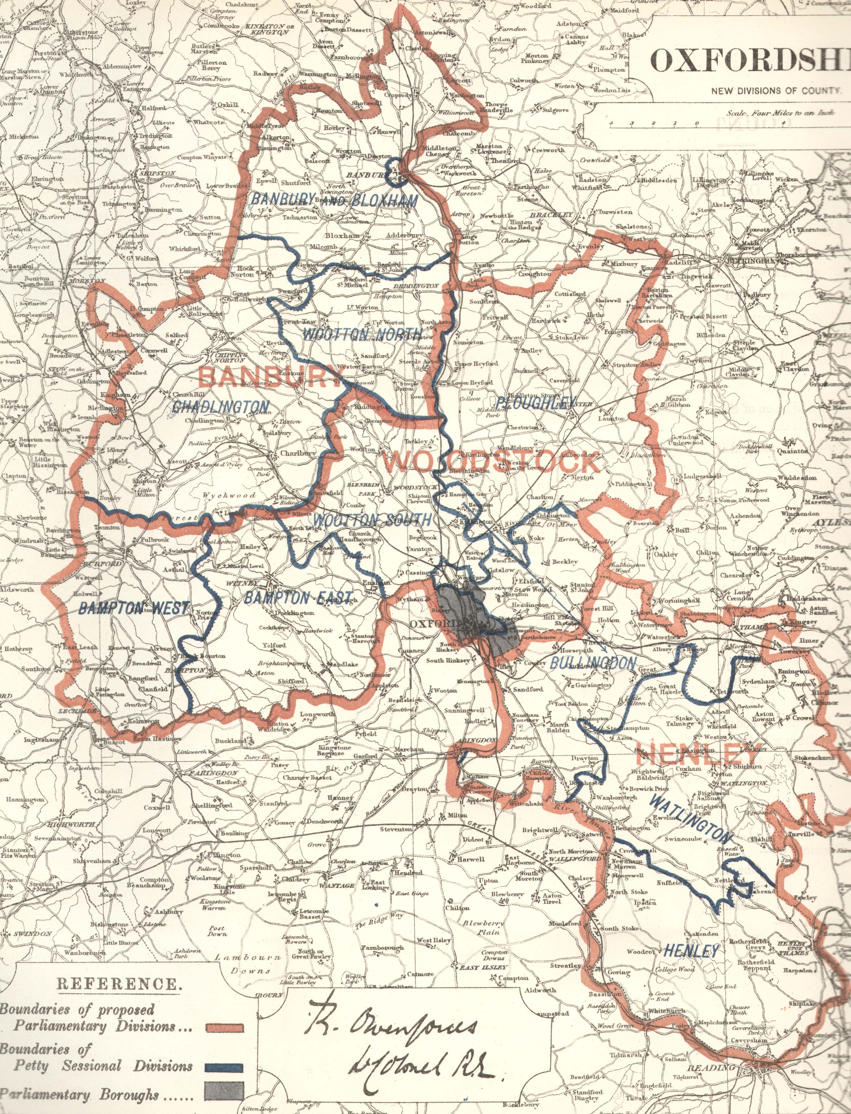 Map of Oxfordshire