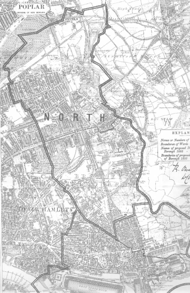 Map of Poplar, London