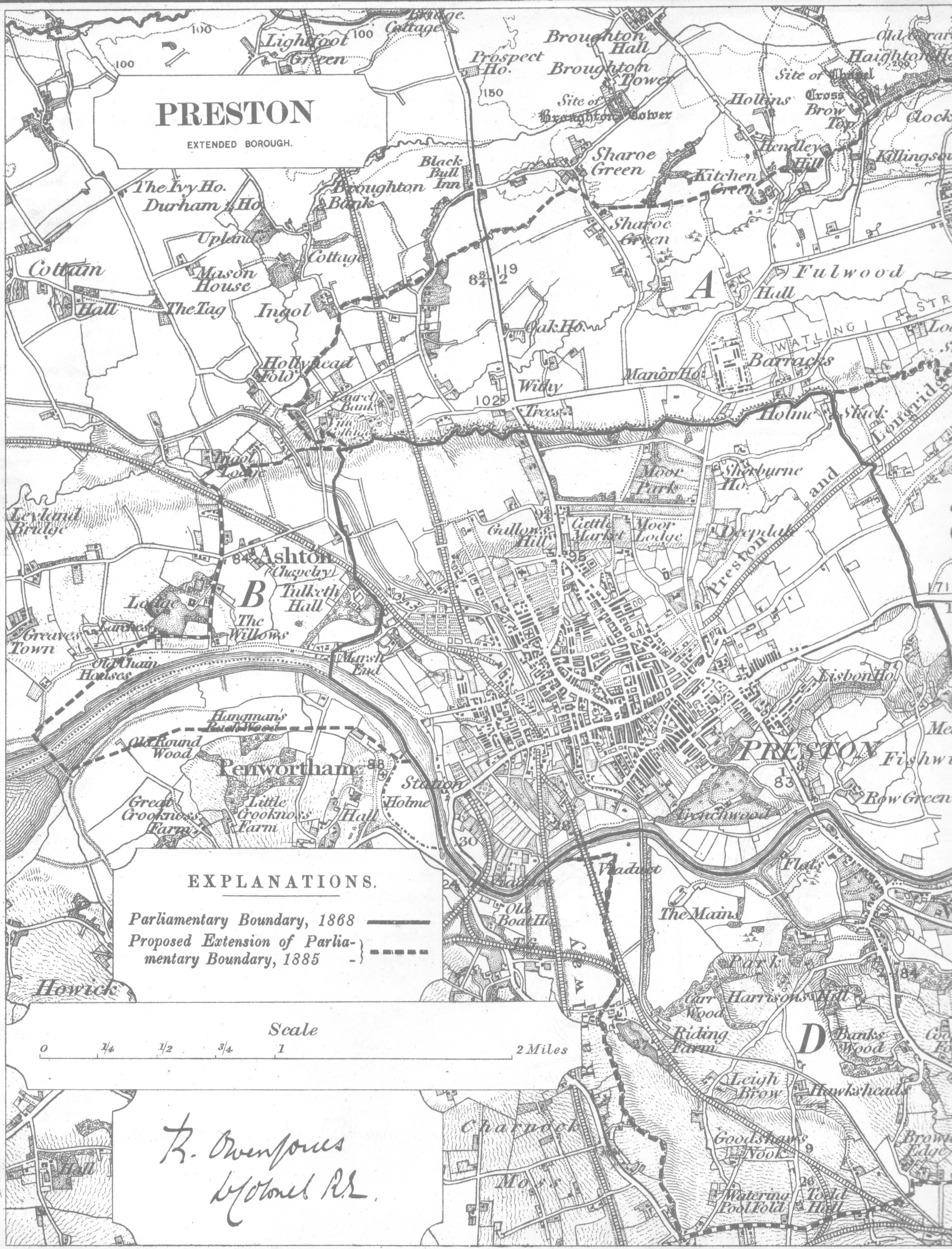 Borough of Preston map