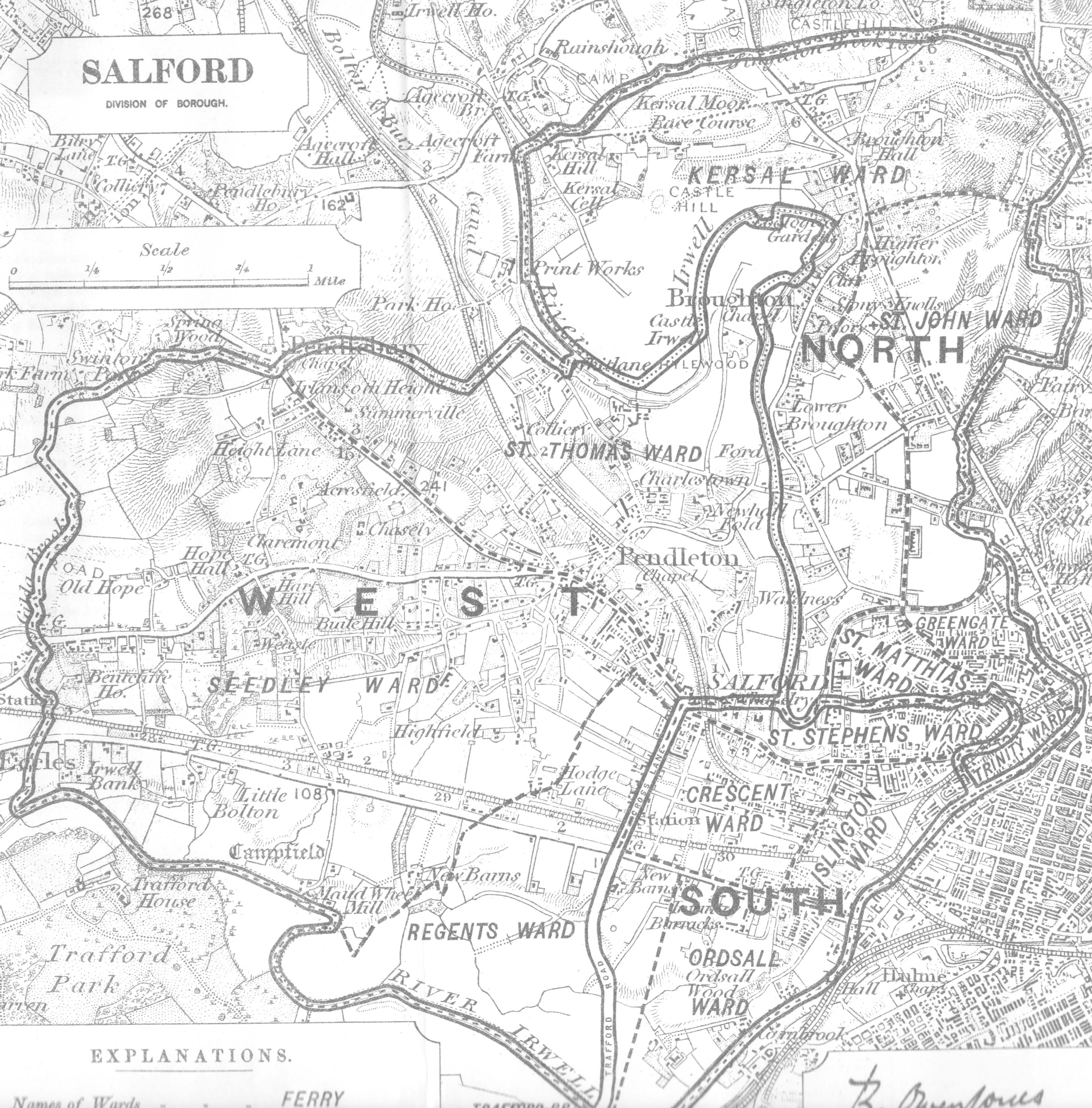 Map of Salford