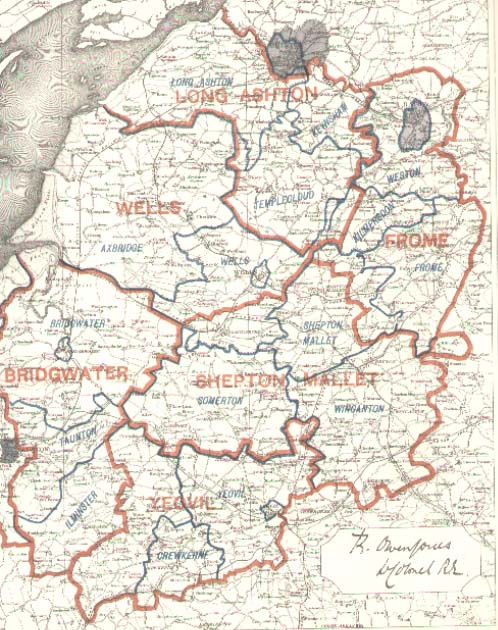 Map of the County of Somersetshire