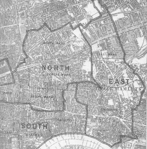 Map of Tower Hamlets