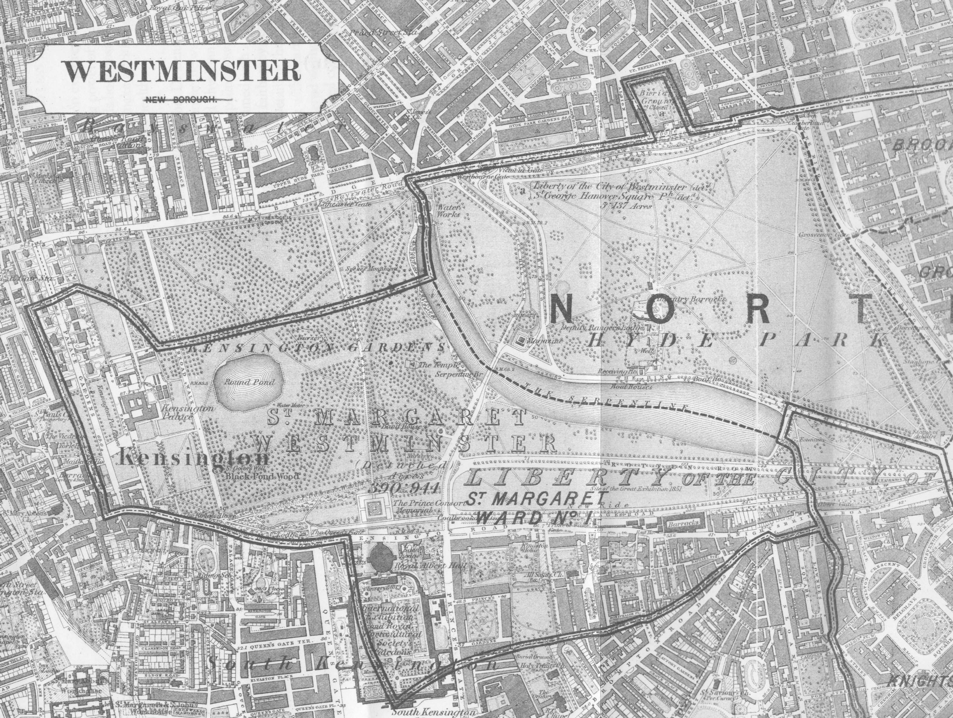 Map of Westminster