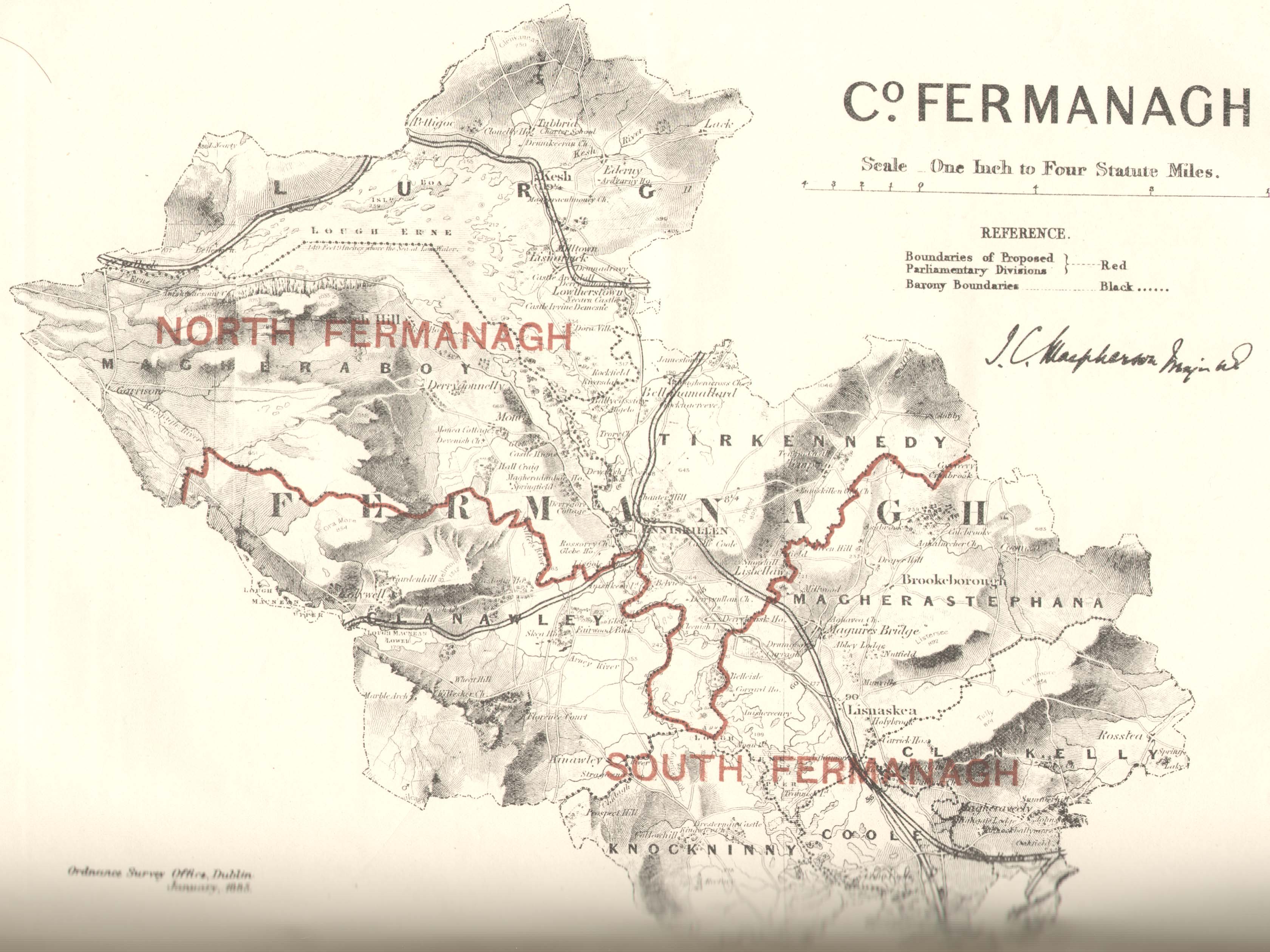 Map of the County of Fermanagh