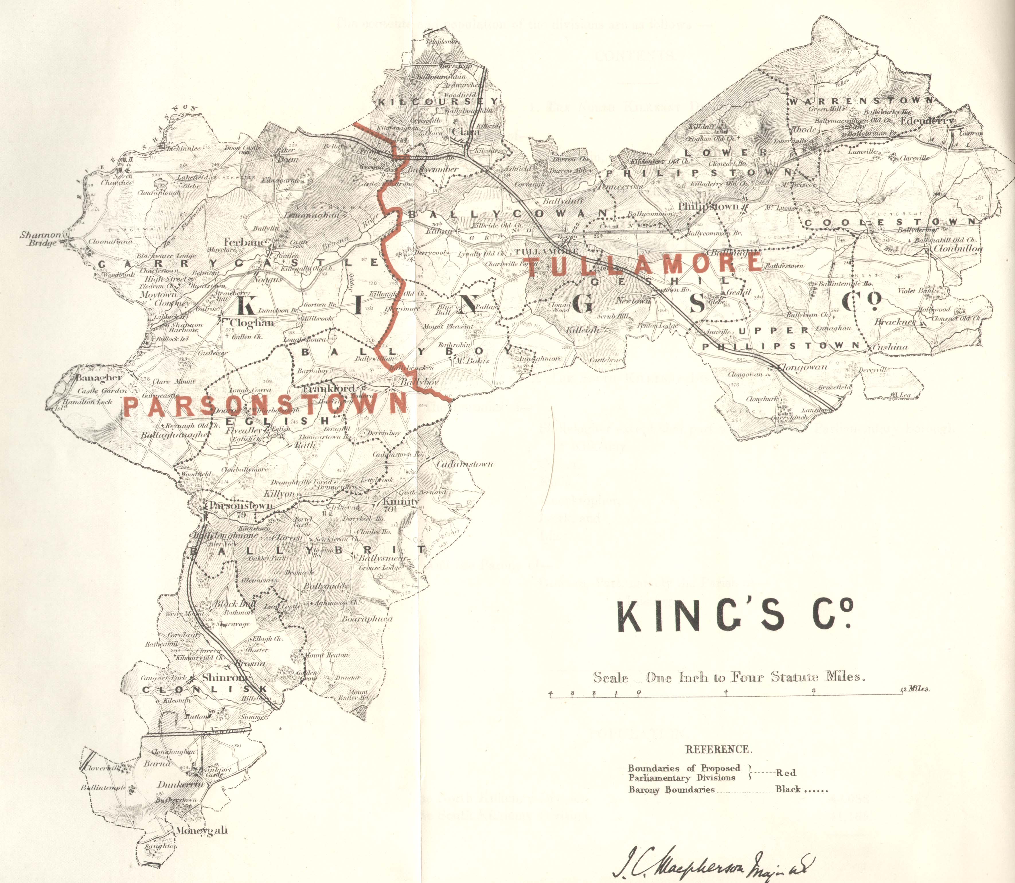 Map of King's County, published 1885