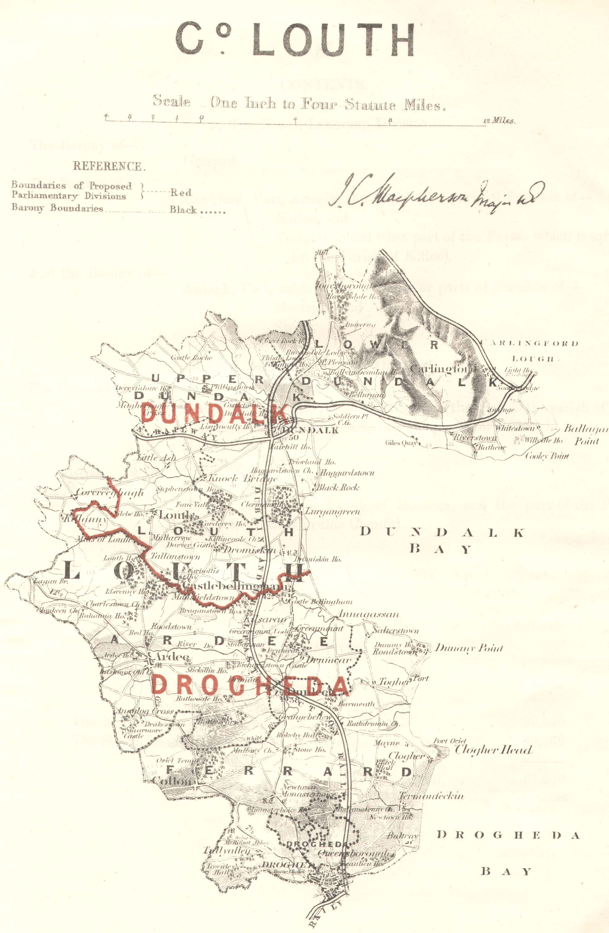 Map of the County of Louth