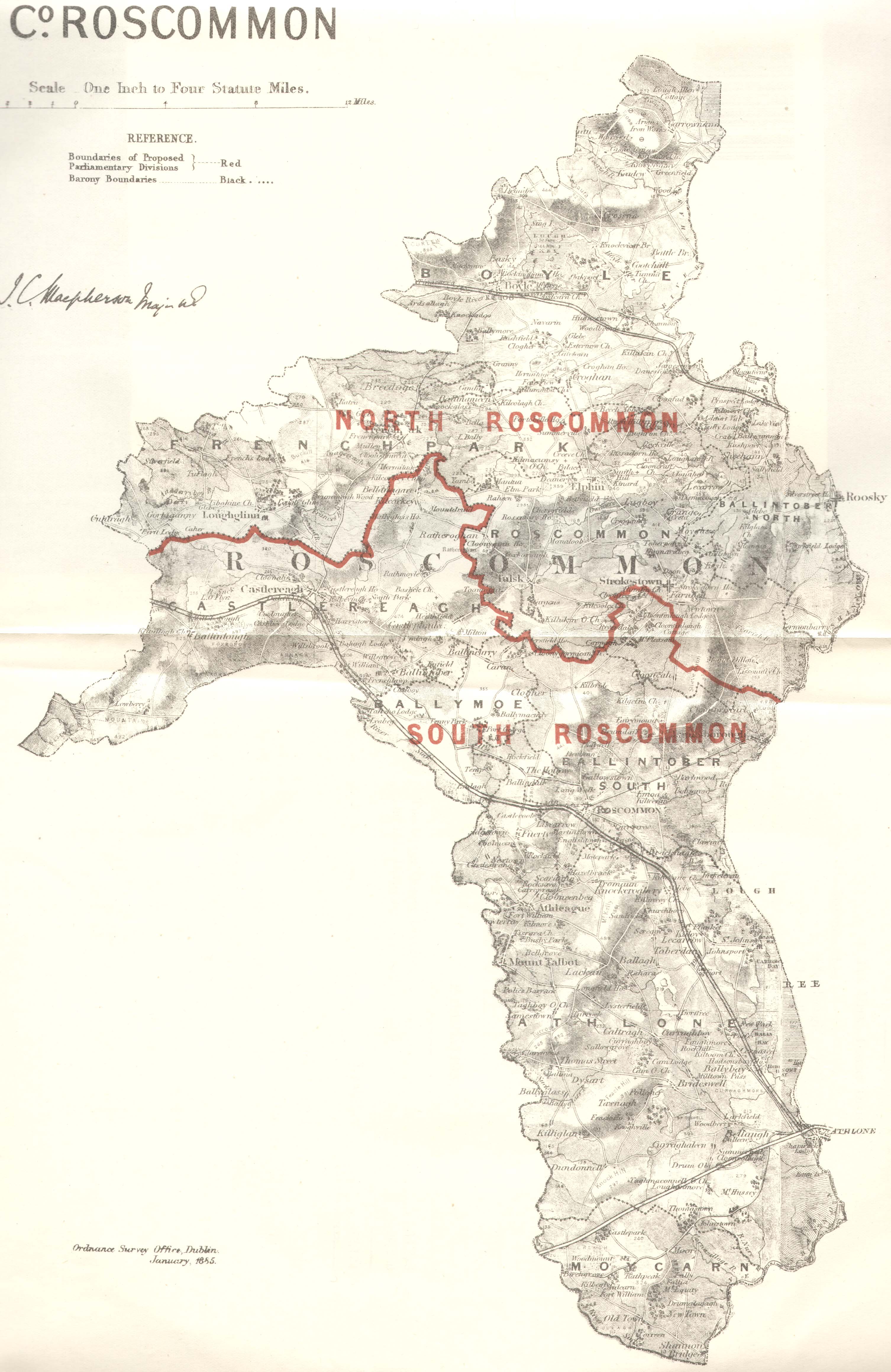 Map of the County of Roscommon