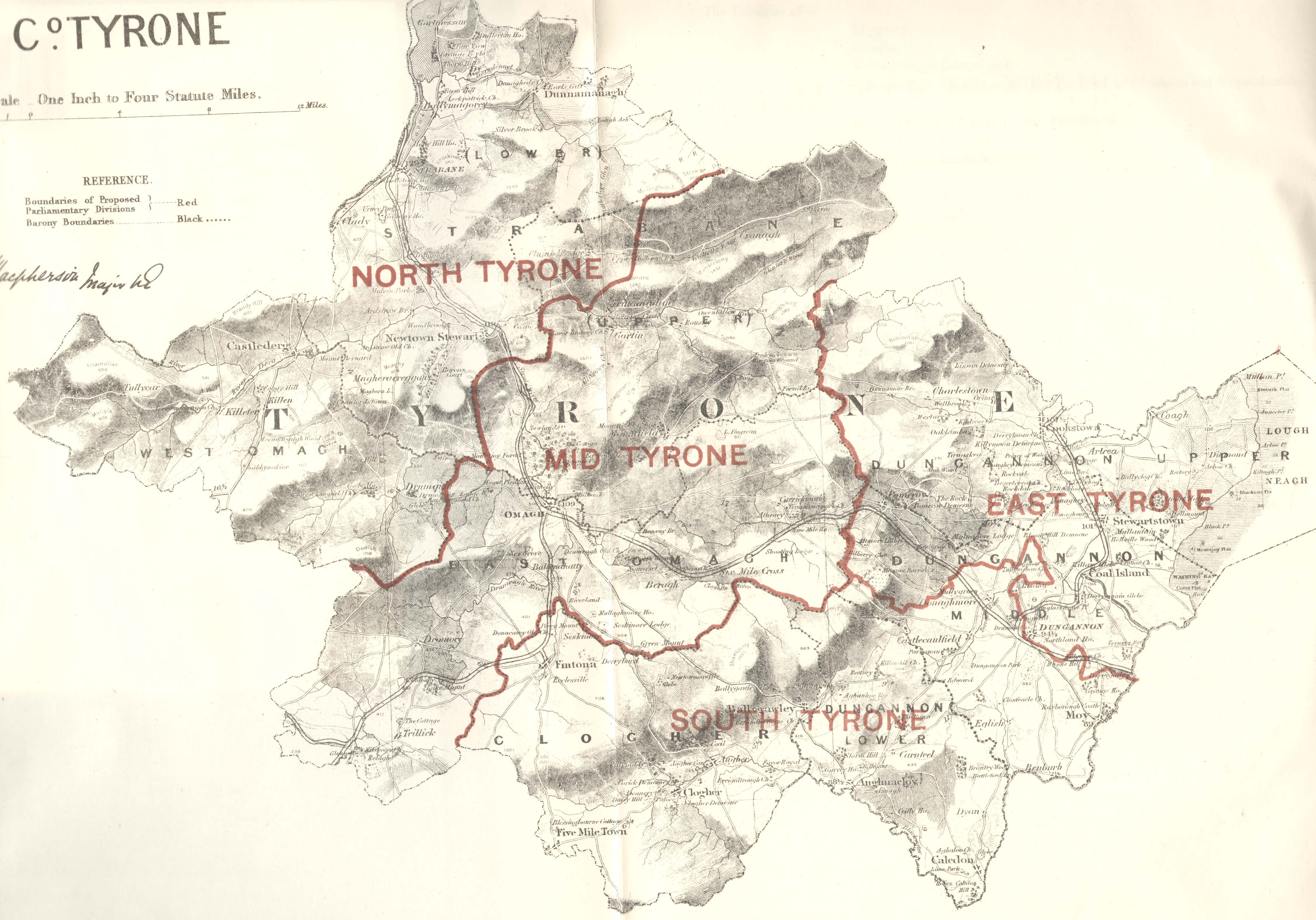 Map of the County of Tyrone