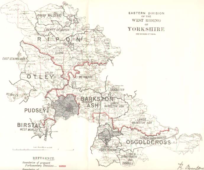 Map of the North Riding