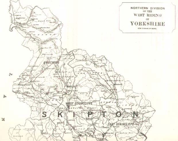 Map of the West Riding, Northern Division
