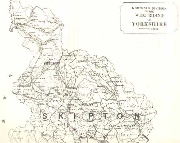 Map of the West Riding, Northern Division