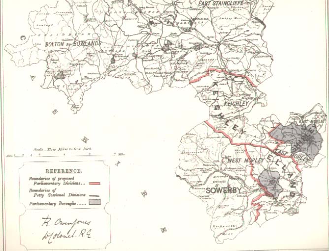 Map of the West Riding, Northern Division