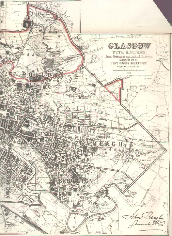 Map of the Burgh of Glasgow