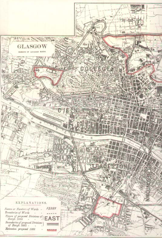 Map of Glasgow