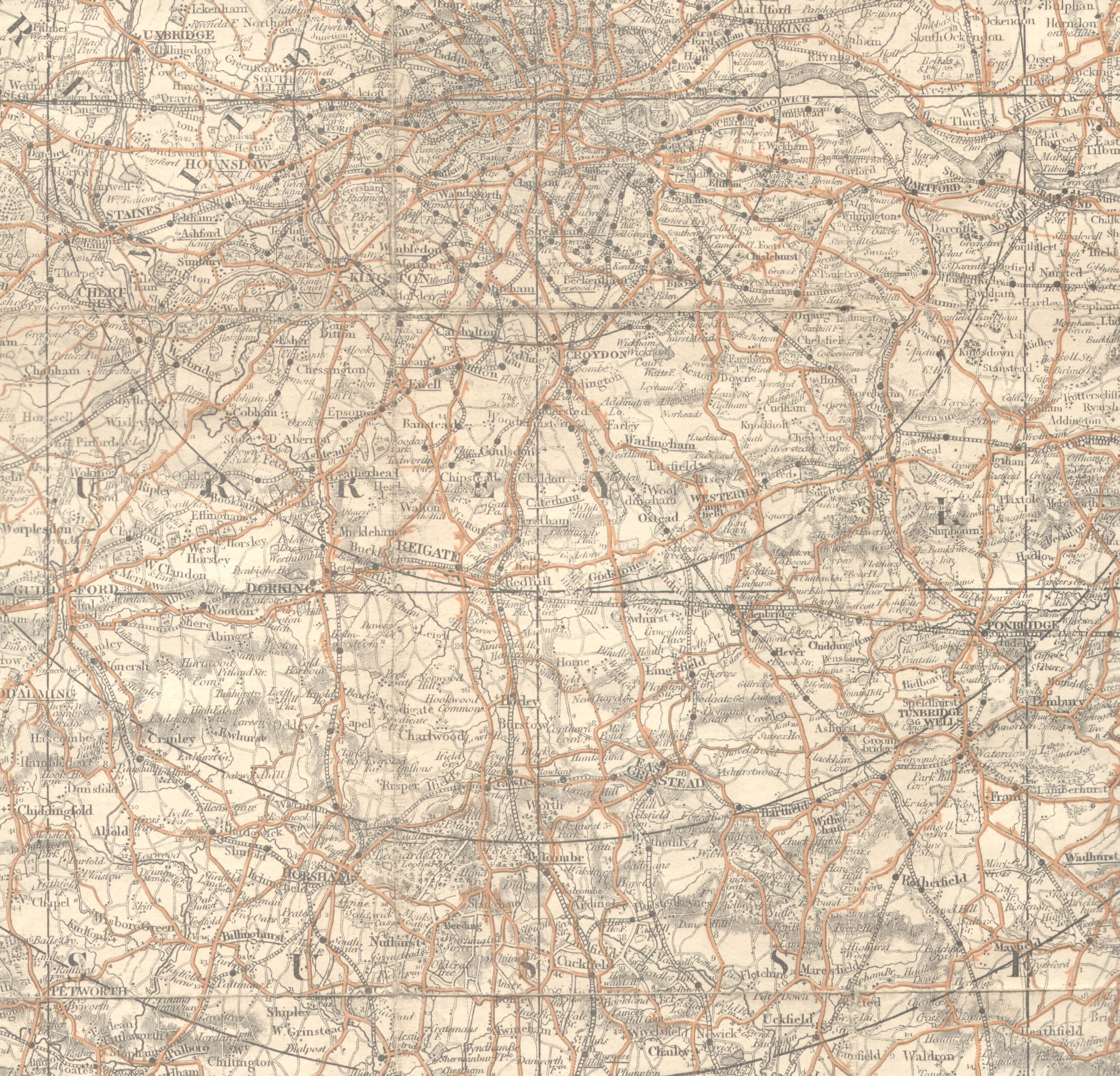 Cycling Road Map of South London