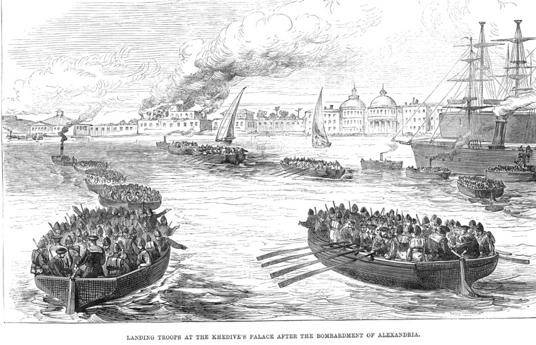 Troops landing at Alexandria